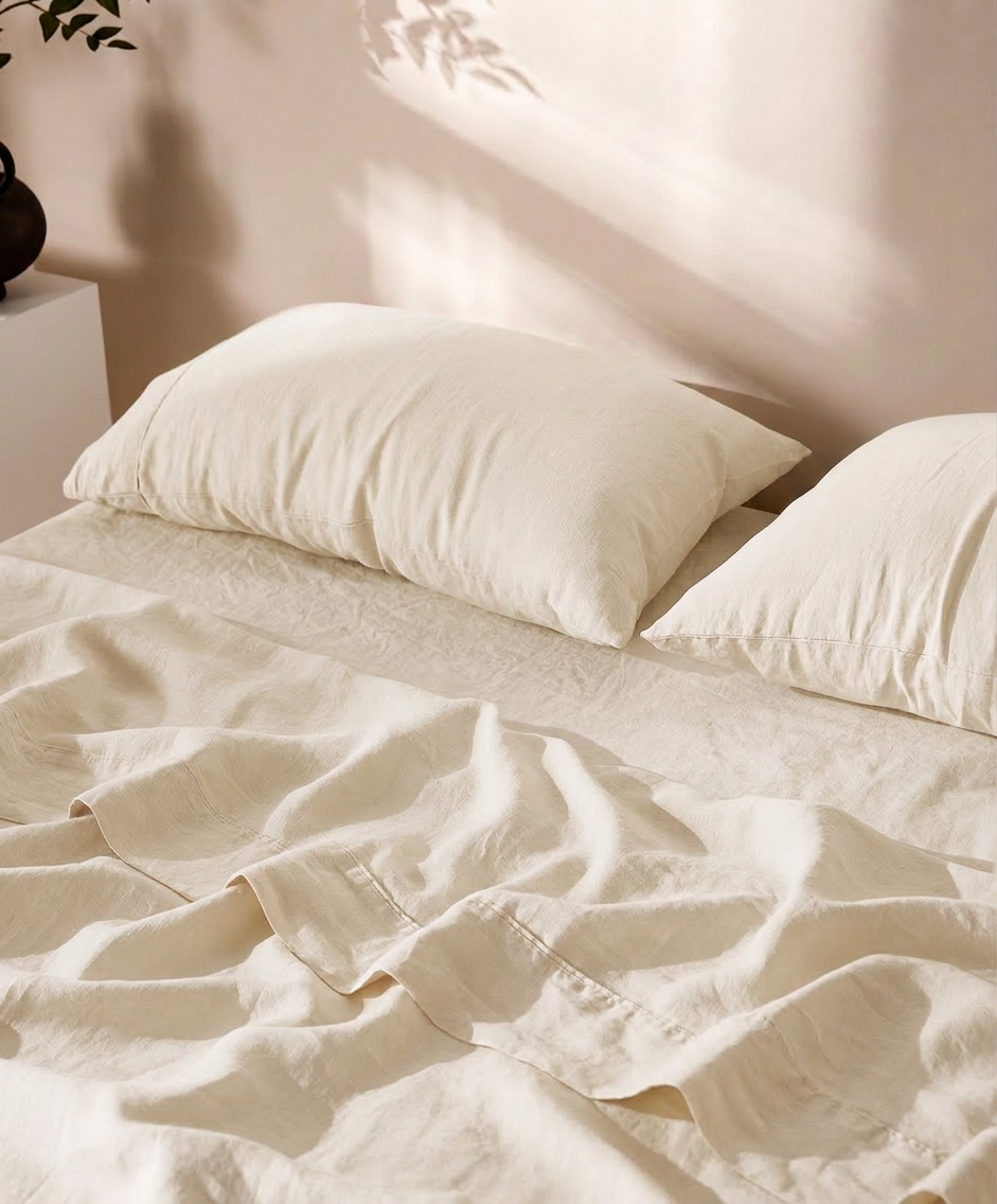 Flat Bed Sheets Pearl White
