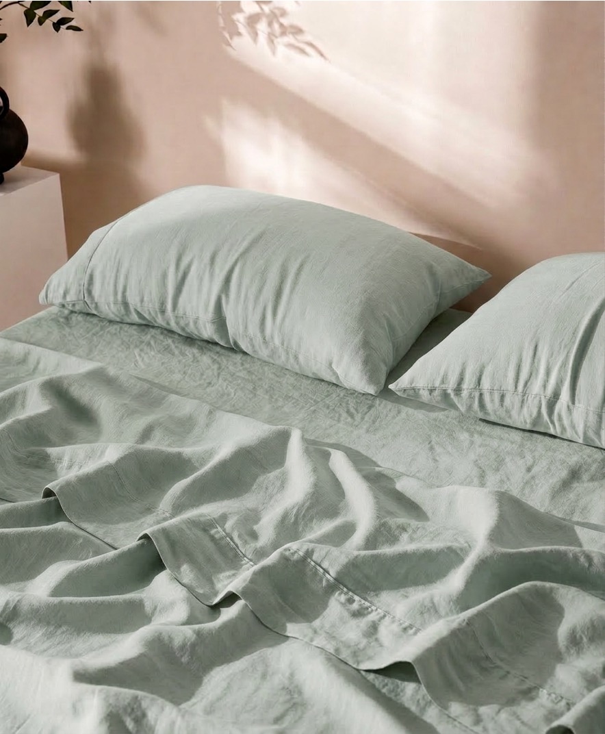 Flat Bed Sheets Grey Olive