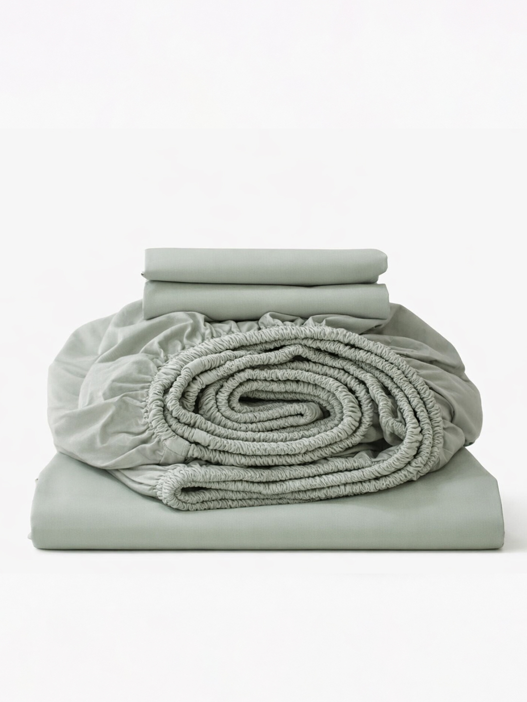 Fitted Bed Sheets Grey Olive