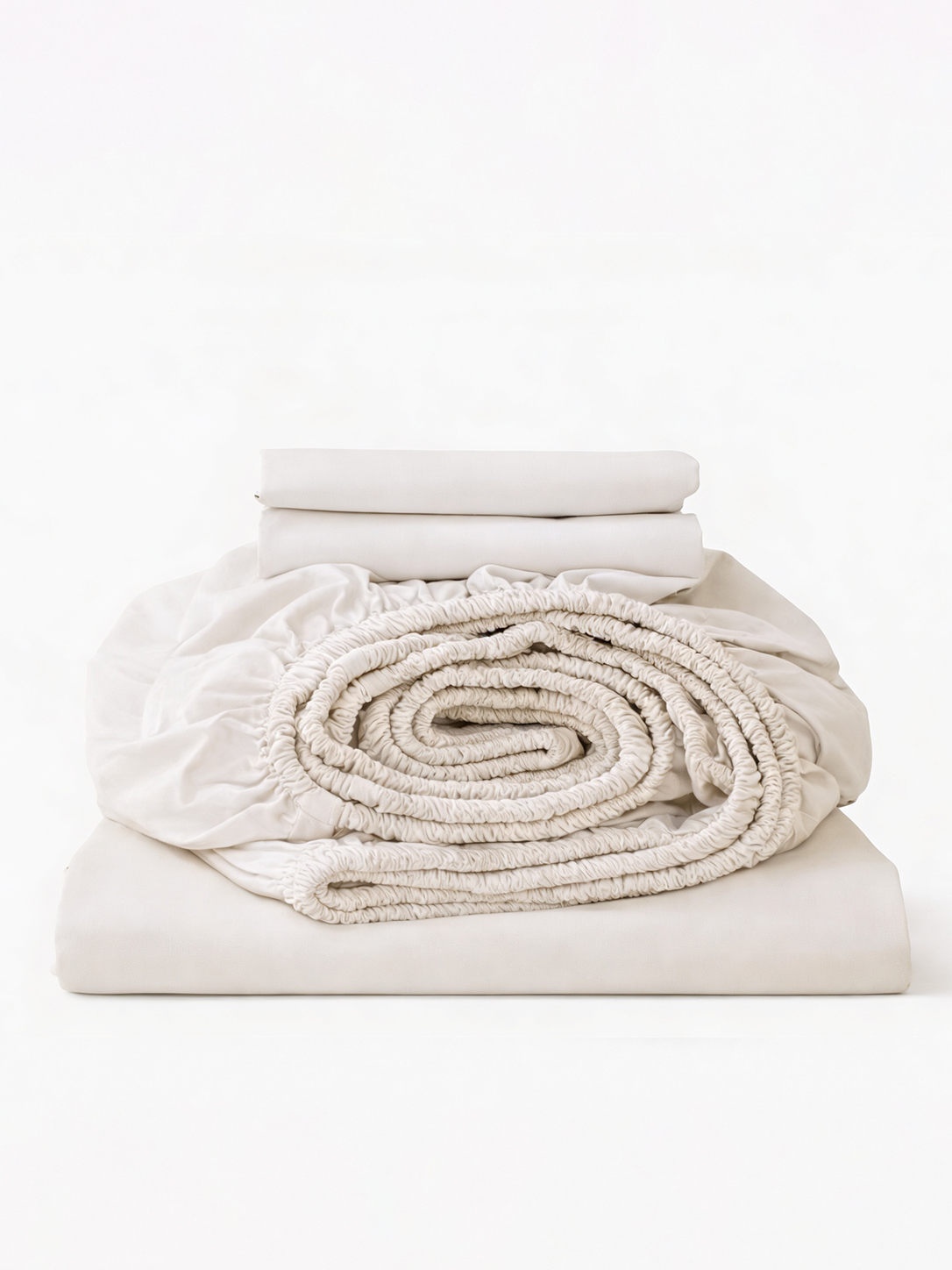 Fitted Bed Sheets Pearl White